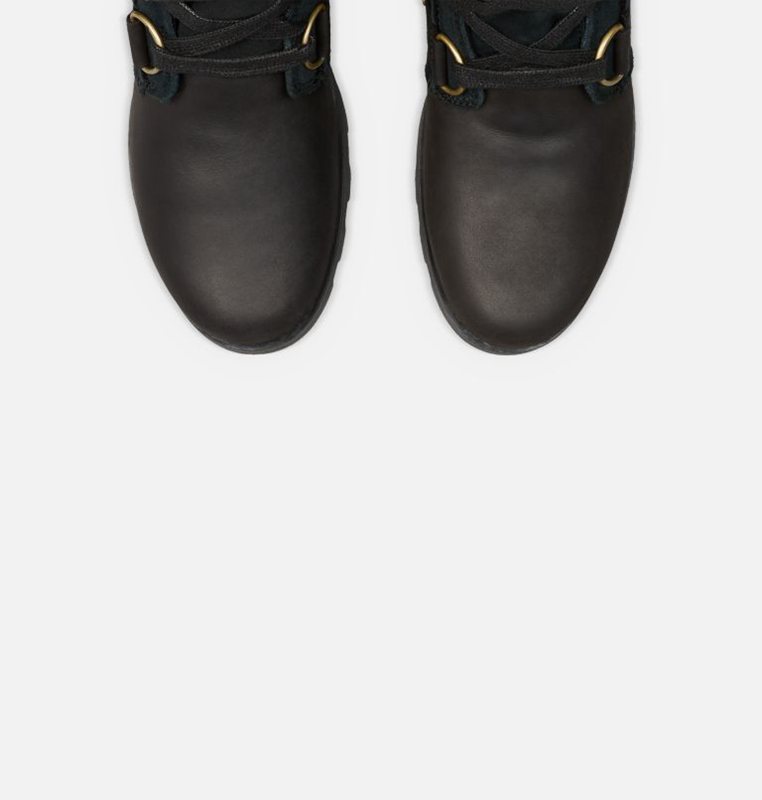 Womens Lace-Up Boots Black - Sorel Emelie™ Low - 923-NVJHXD